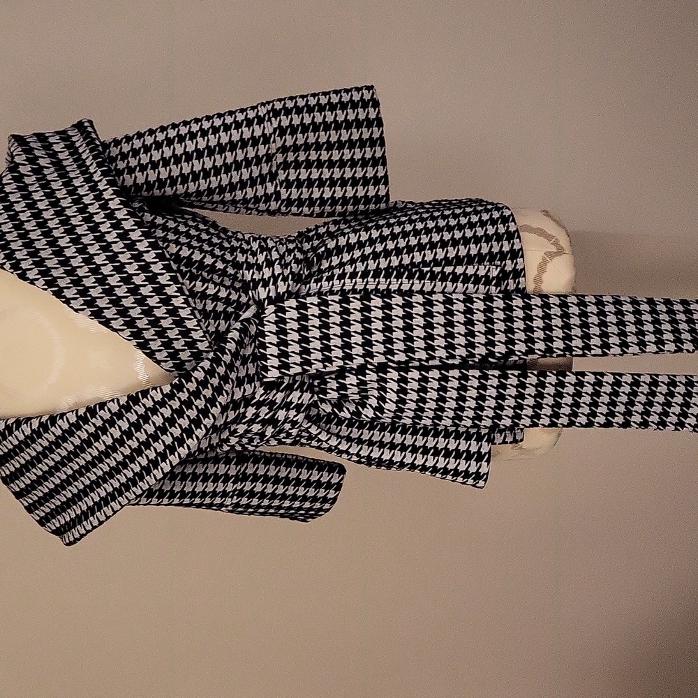 Xtaren Black and White Houndstooth Jacket